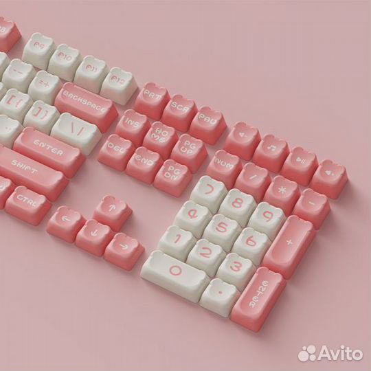 Кейкапы Сет Akko Sakura Bear OEM (122-key)