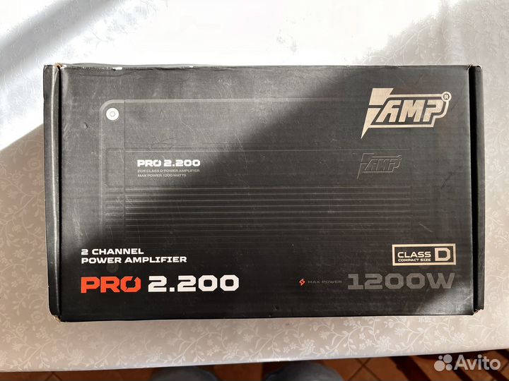 Двухканальный усилитель AMP PRO 2.200