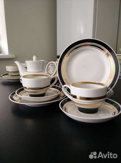 Чайный сервиз СССР Дороги дфз Вербилки