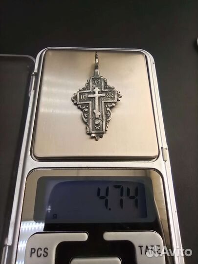 Крест старинный серебро 84 проба