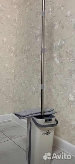 Швабра с отжимом в ведре