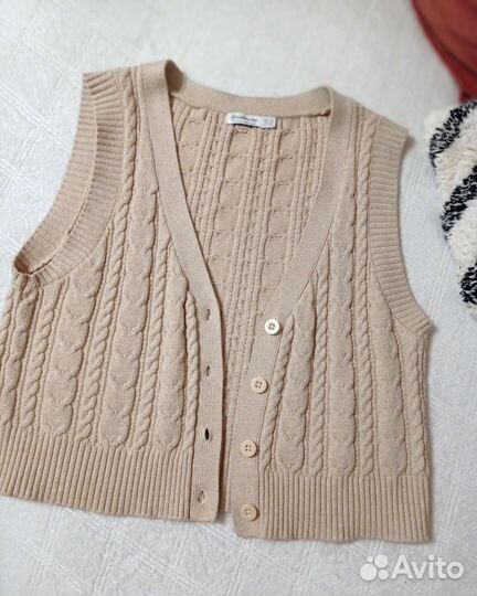 Жилет вязаный Stradivarius 40 42 44