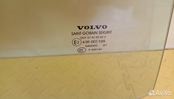 Стекло двери задней правой S80