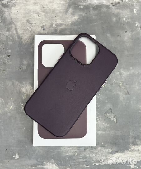 Чехол на 14 Pro / Pro max кожаный