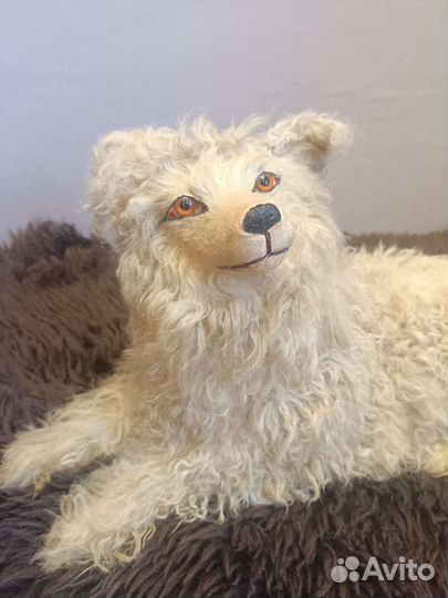 Антикварная французская пижамная собака Лу-лу Шпиц