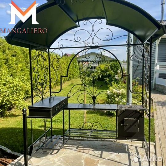 Мангал с крышей