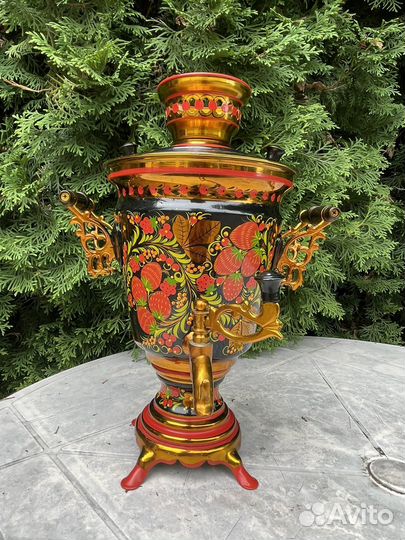 Электросамовар расписной хохломской