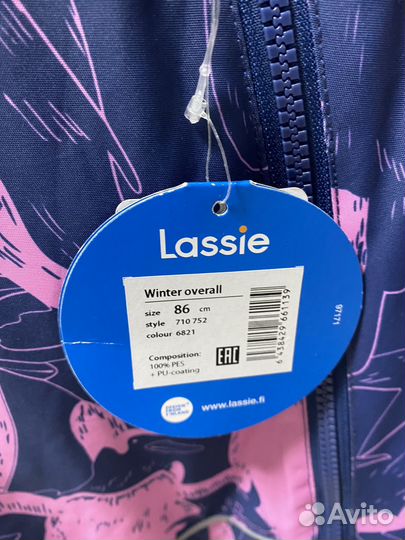 Зимний комбинезон на девочку Lassie 86 новый