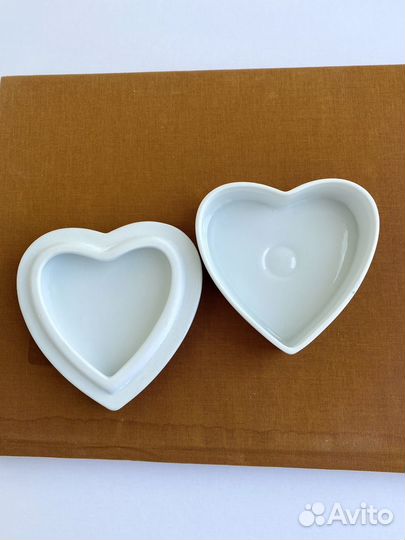 Керамическая винтажная шкатулка сердечко Германия