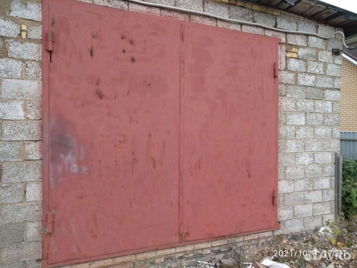 Ворота гаражные металлические бу