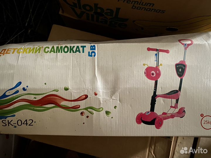 Детский трехколесный самокат 5 в 1