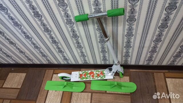 Самокат снегокат 2 в 1