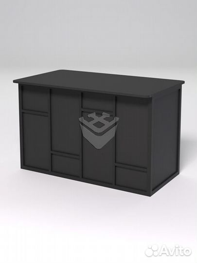 Стол рабочий офисный С-02А (закругленные торцы) &q