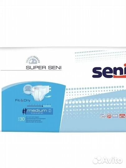 Подгузники для взрослых seni 2 поштучно