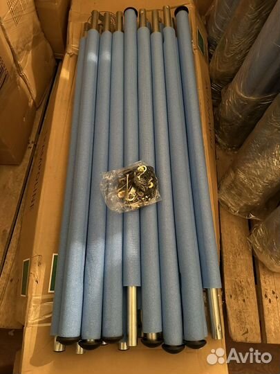 8 стоек.Стойки защитной сетки батута 12 фут 366 см