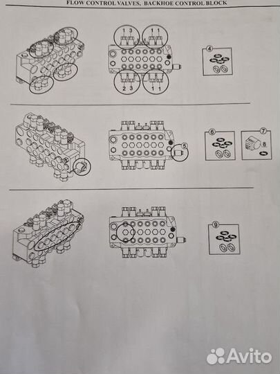 Ремкомплект распределителя Hidromek