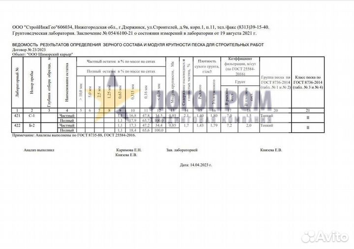 Строительный песок