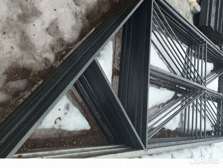 Откатные ворота - каркас