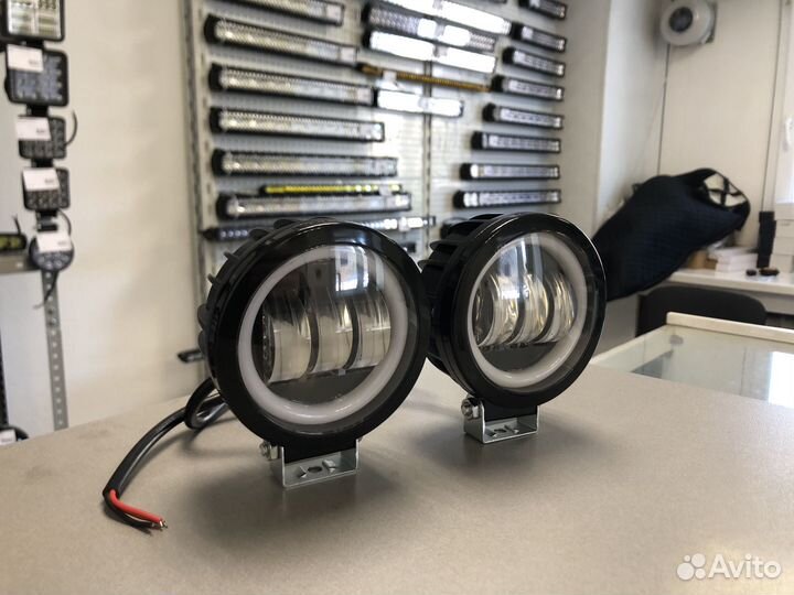 Фары линзованные + дхо