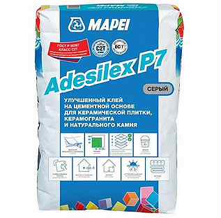 Смесь сухая adesilex P7, TM mapei, серый, 25кг