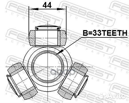 Трипоид 33X44 hyundai santa FE 12 2012-2015 GE