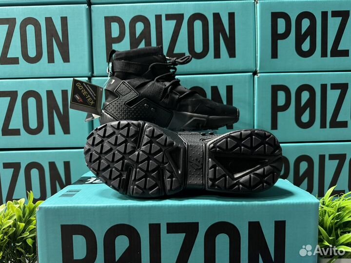 Кроссовки Nike air huarache gripp black night l