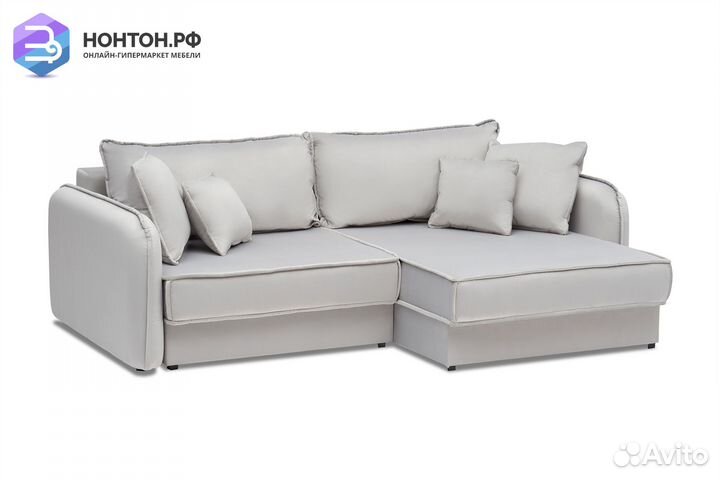 Диван угловой тик-так Антей серый