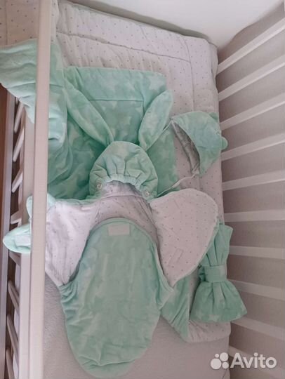 Конверт на выписку для девочки, мальчика зима