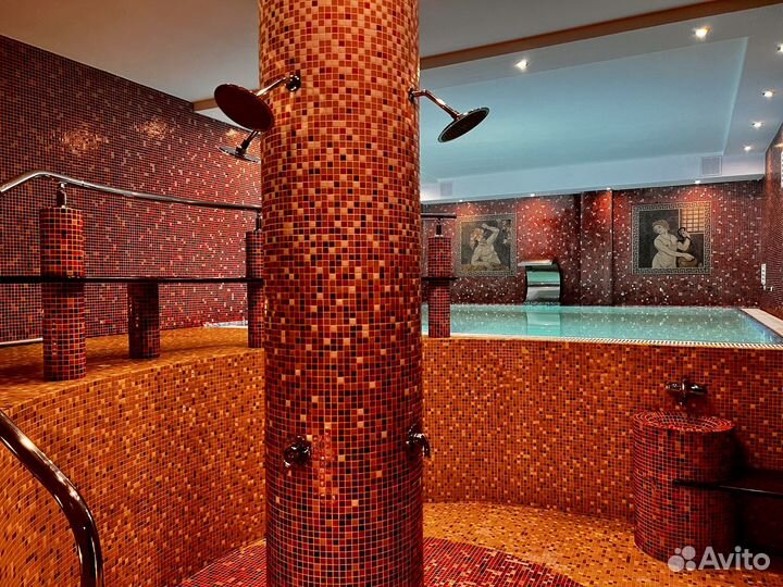Баня с бассейном