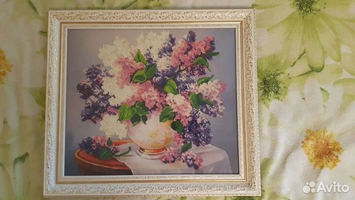 Картина алмазная вышивка в багете 40х45