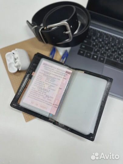 Обложка для Автодокументов натуральная кожа