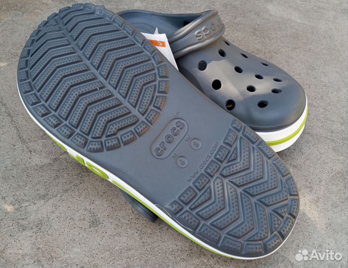Crocs сабо серый