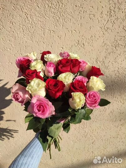 Цветы розы букет