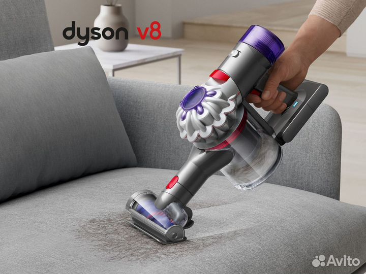 Пылесос Dyson V8 Fluffy Extra Nickel/Silver