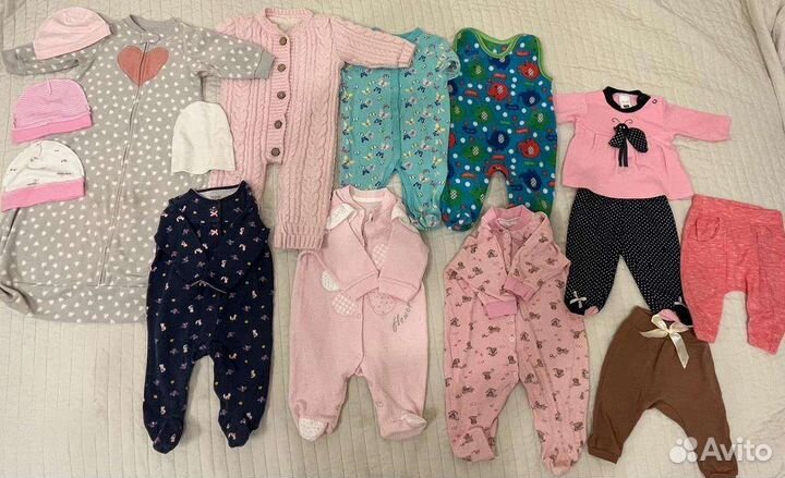 Качественные вещи для девочки 3-6 мес