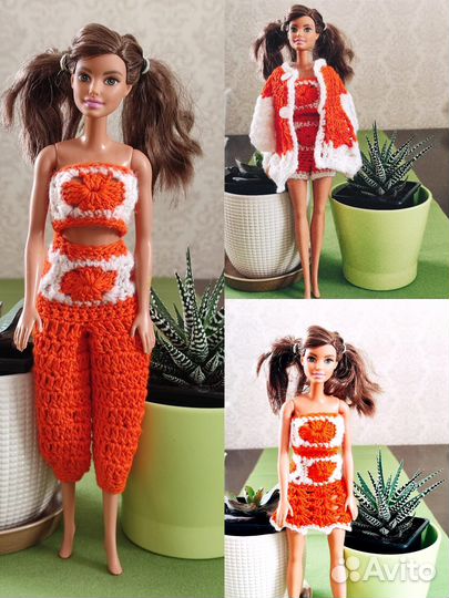 Одежда для Барби вязаная