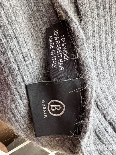 Шапка и шарф итальянские серые