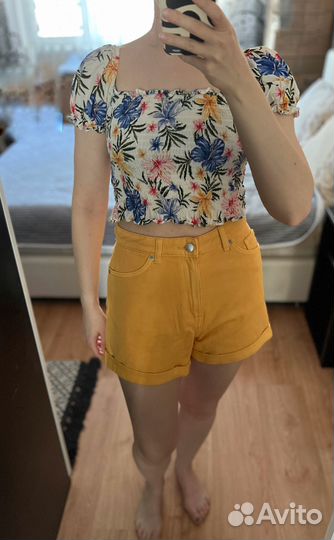 Новые джинсовые шорты Monki размер 27