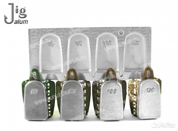 Форма для литья грузил фидерной кормушки от 80 до