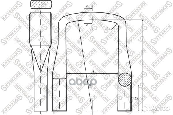 84-64247-SX стремянка94xM30x3.5x405-П Scania 8