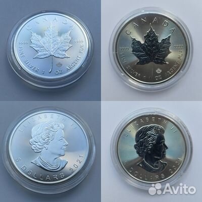 Лот 5-06. Серебряные монеты. 1 Oz