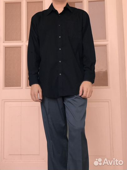 Рубашка мужская черная