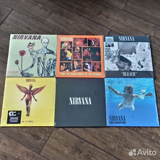 Виниловые пластинки группы Nirvana