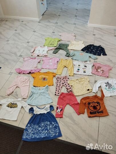 Одежда для девочки и мальчика от года до двух