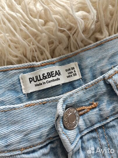 Шорты джинсовые pull and bear