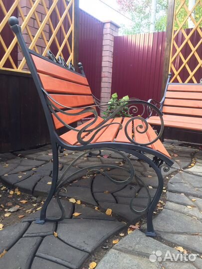 Кованая скамья