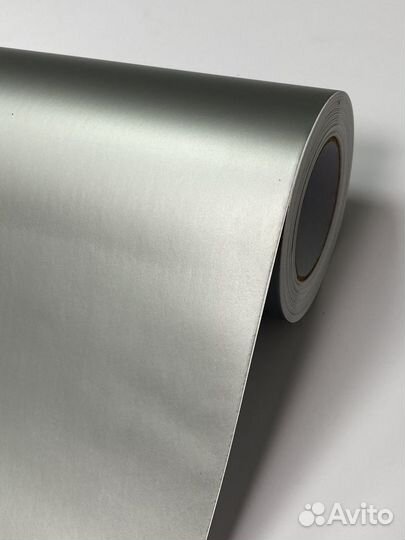 Автовинил плёнка серебристая матовая