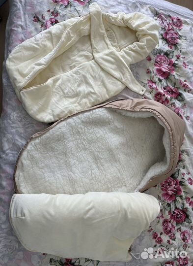 Конверт кокон на выписку зимний