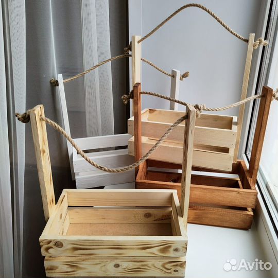 Ящик деревянный флористический