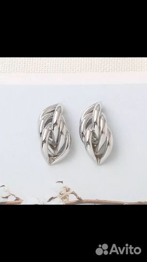 Серьги «Косичка»